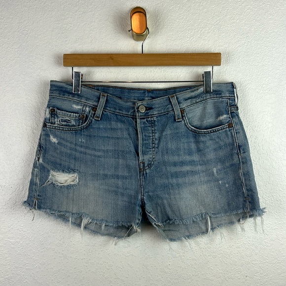 Levi's Pants - Levi’s 501 Premium distressed cutoff denim shorts 27